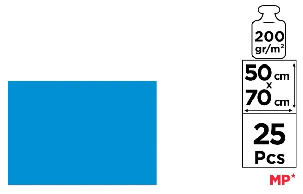 CARTULINA 50 x 70 cm AZUL