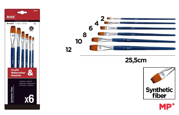 PINCEL PROFESIONAL 6 Uds.